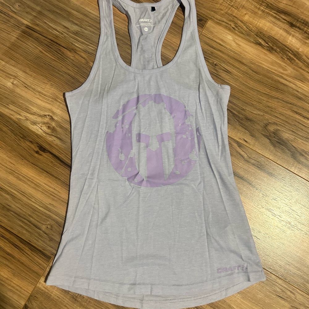Craft Women's Light Purple Graphic Spartan Tank Top